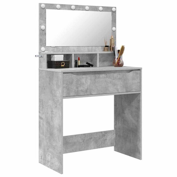 vidaXL Schlafzimmer-Frisiertische Beton Grau 80 x 39,6 x 135 cm