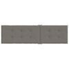 vidaXL Liegestuhl-Auflage Melange Dunkelgrau (75+105) x 50 x 4 cm Stoff