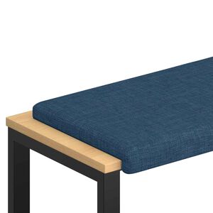 vidaXL Bankkissen Stoff Blau Tiefe 35 cm