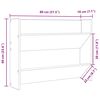 vidaXL Wand-Schuhschr&auml;nke 2 Stk. Sonoma-Eiche 80x18x60cm Holzwerkstoff