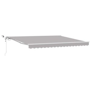 vidaXL Markisenstoff Hellgrau 400 x 350 cm Polyester