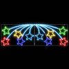 vidaXL Weihnachtsstern mit 432 LEDs Mehrfarbig 180 x 57 cm PVC