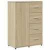 vidaXL Sideboards 2 Stk. Sonoma-Eiche 60x31x84 cm Holzwerkstoff