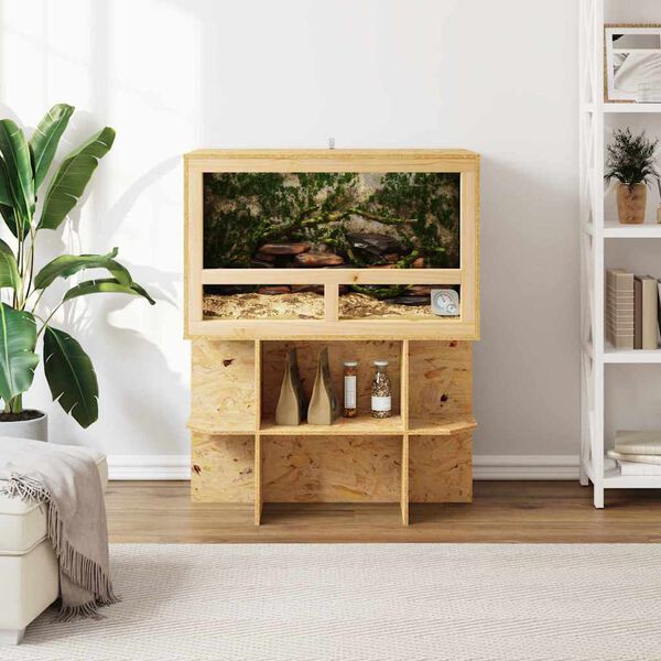 vidaXL Terrarienbasis Braun 80 x 50 x 50 cm OSB