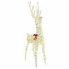 vidaXL 3D Weihnachtsrentier LOVIISA 140 LEDs Warmes Wei&szlig;