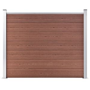 vidaXL Zaunelement WPC 180x146 cm Braun