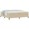vidaXL Boxspringbett Grau-Gr&uuml;n 200 x 200 cm Cordstoff