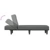 vidaXL Chaiselongue Dunkelgrau Stoff