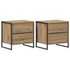 vidaXL Nachttisch 2 stk. Artisan-Eiche 50 x 39,5 x 50 cm Holzwerkstoff