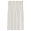 vidaXL Voile-Vorhang mit Vorh&auml;ngen 2 pcs Creme 140 x 140 cm Polyester