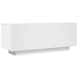 vidaXL TV-Schrank Wei&szlig; 100x35x40 cm Holzwerkstoff