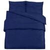 vidaXL Bettw&auml;sche-Set Marineblau 200x200 cm Baumwolle