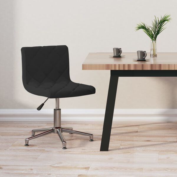 vidaXL B&uuml;rostuhl Drehbar Schwarz Samt