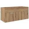 vidaXL Badezimmerschrank Wandmontiert Artisan-Eiche 100 x 38,5 x 46 cm