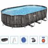 Bestway Power Steel Swimmingpool-Set Oval 610x366x122 cm