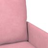 vidaXL Sofas mit Kissen 110cm Rosa Sperrholz