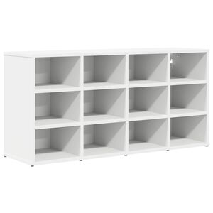 vidaXL Schuhschrank 103 x 30 x 51 cm Holzwerkstoff Wei&szlig;