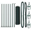 vidaXL Zaunpfosten Grün 10 x 0,5 m (25 mm Maschenweite) Stahl und PVC