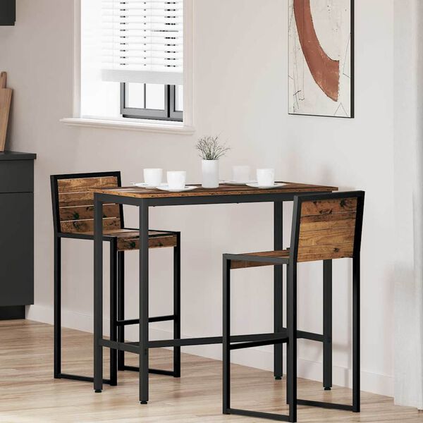 vidaXL Tisch Altholz 100 x 50 x 90,5 cm Ingenieure Holz und Stahl