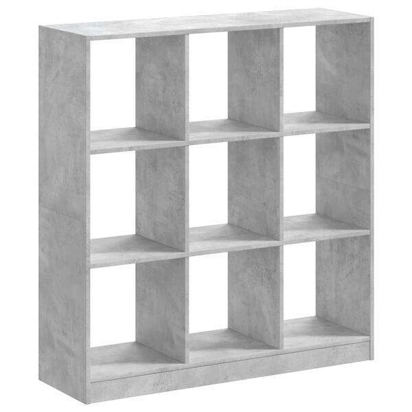vidaXL B&uuml;cherregal Betongrau 102x32x108 cm Holzwerkstoff