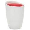 vidaXL Hocker mit Stauraum Wei&szlig; und Rot Kunstleder
