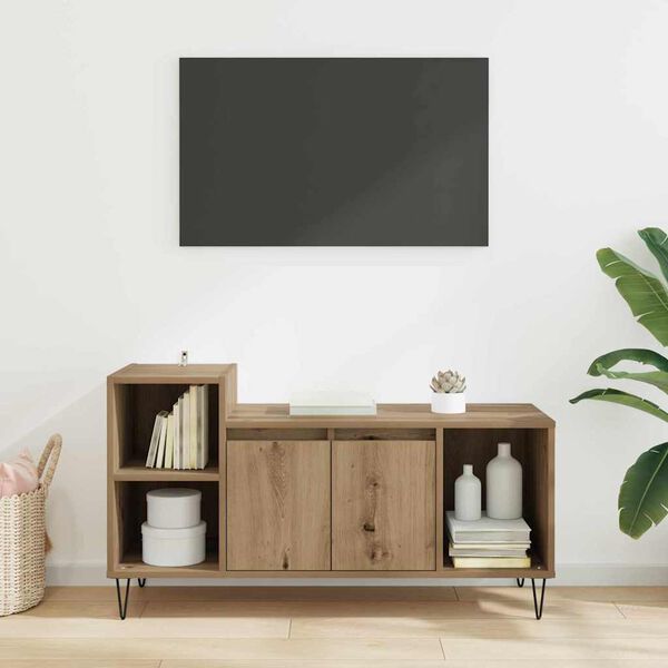 vidaXL TV-Schr&auml;nk Artisan-Eiche 100 x 35 x 55 cm Holzwerkstoff