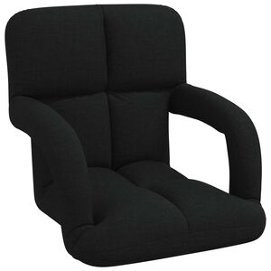 vidaXL Verstellbarer Bodenstuhl mit Armlehne 5-stufige Position Stoff