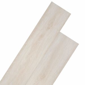 vidaXL Bodenplanken Wei&szlig; 5,26 m&sup2; 18 Stk. PVC
