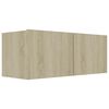 vidaXL 3-tlg. TV-Schrank-Set Sonoma-Eiche Holzwerkstoff