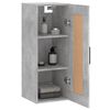vidaXL Wandschrank Betongrau 34,5x34x90 cm Holzwerkstoff
