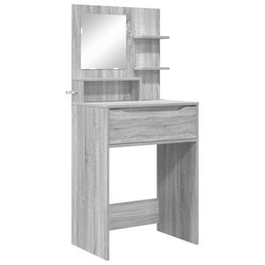 vidaXL Schlafzimmer-Frisiertische Graues Sonoma 80 x 39,6 x 135 cm
