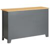 vidaXL Sideboard 110x33,5x70 cm Massivholz Eiche