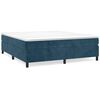vidaXL Boxspringbettgestell Dunkelblau 180x200 cm Samt
