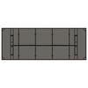 vidaXL Gartentisch mit Glasplatte Braun 240x90x75 cm Poly Rattan