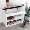 HI Schuhbank mit Bankauflage 60&times;30&times;45 cm