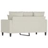 vidaXL 2-Sitzer-Sofa Creme 120 cm Samt