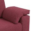 vidaXL Sofa Set 2 pcs Weinrot 219 x 77 x 82 cm Stoff