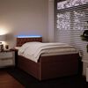 vidaXL Boxspringbett mit Matratze Rosa 120x200 cm Samt