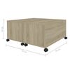 vidaXL Couchtisch Sonoma-Eiche 75x75x38 cm Holzwerkstoff