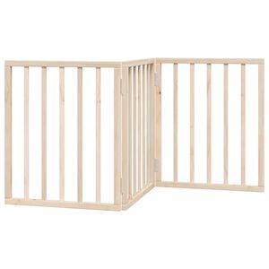 vidaXL Hundegitter Faltbar 3 Paneele 150 cm Pappelholz