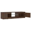 vidaXL TV-Schrank mit LED-Leuchten Braun Eichen-Optik 140x40x36 cm