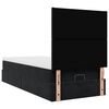 vidaXL Ottoman-Bett mit Matratzen Schwarz 100x200 cm Samt
