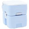 vidaXL Camping-Toilette Helles Blau und Wei&szlig; 41,5 x 36,5 x 42 cm