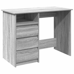 vidaXL Schreibtisch Grau Sonoma 102x50x75 cm Holzwerkstoff