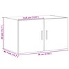 vidaXL Wandschrank Braun Eichen-Optik 70x42,5x40 cm Holzwerkstoff