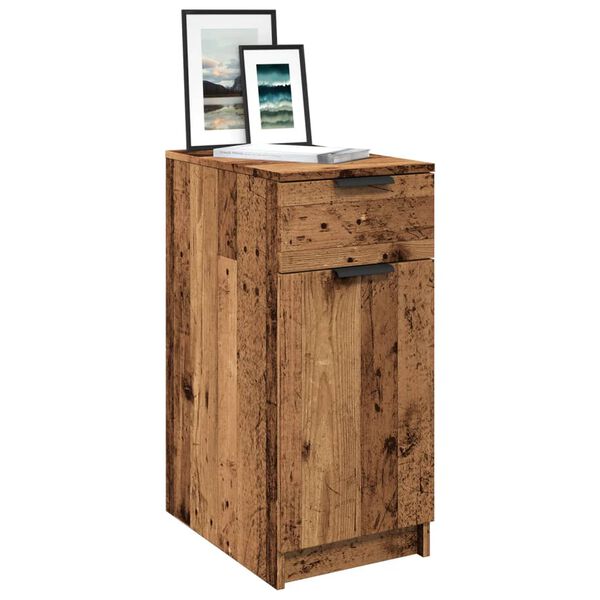 vidaXL B&uuml;roschrank Altholz-Optik 33x50x75 cm Holzwerkstoff