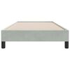 vidaXL Bettgestell ohne Matratze Hellgrau 90x220 cm Samt