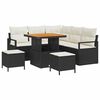 vidaXL Gartensofa-set 8 stk. Schwarz Poly-Rattan