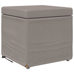 vidaXL Hocker Taupe 41 x 41 x 40 cm Stoff und Pressholz