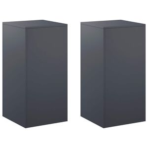 vidaXL Pflanzenst&auml;nder 2 pcs Anthrazit 40 x 40 x 80 cm